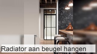 Beugel voor stalen gietijzeren bimetalen en aluminium radiatoren hoe ophangen [upl. by Atiuqram]