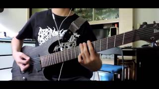 Abominable PutridityA Massacre In The North guitar cover with tabs [upl. by Ecienaj]