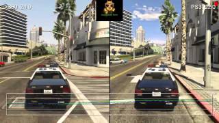 الفرق بين PS3 VS XBOX 360 في لعبة GRAND THEFT AUTO V [upl. by Griz]