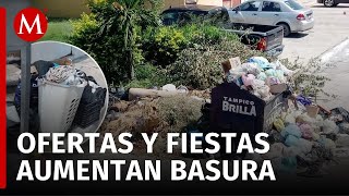 La basura que deja el Buen Fin en Tampico se está convirtiendo en un problema [upl. by Sille]