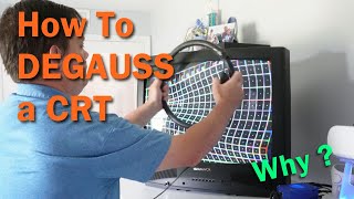 Degaussing a CRT how and why [upl. by Aihpled813]