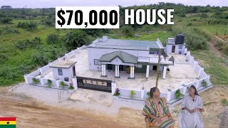 African American moved to Ghana to build a 4 bedroom home and live her dream life Exploring Asebu [upl. by Iggam]