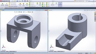 SolidWorks Exercises for Beginners  4  SolidWorks Part Modeling Practice Tutorial [upl. by Renruojos]