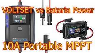 Voltset Portable 10 Amp MPPT Solar Charge Controller v Bateria Power 10a TEST Review wisebuyreviews [upl. by Gromme]