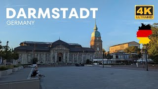 Darmstadt Germany A walking tour in 2023 I 4K HDR [upl. by Swagerty]