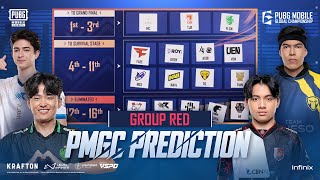 Group Red Prediction  2024 PUBG MOBILE GLOBAL CHAMPIONSHIP [upl. by Orsino]