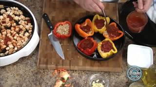 Nuwave Oven  How to Prepare Stuffed Peppers with Tofu [upl. by Netnerb]