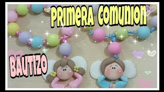 DIY Decenarios  Recuerdos para Bautizo  primera comunión  porcelana fría  Ideas Fáciles [upl. by Ahsetal53]