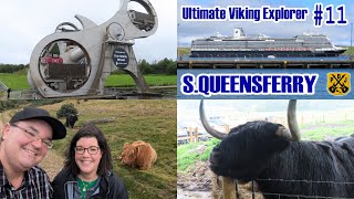 SQueensferry Scotland Swanston Farm Cows Falkirk Wheel Boat Tour  HAL Ultimate Viking Explorer [upl. by Lonny]