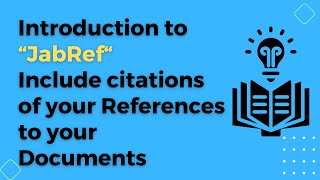 Introduction to Jabref  Adding References and how to Cite them  software demonstration [upl. by Ubald146]