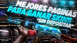 PÁGINAS para GANAR SKINS de CSGO GRATIS SIN DEPOSITAR  Skins GRATIS CS GO 2021 🔥 [upl. by Eizus]