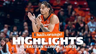 Illini Mens Basketball  Highlights vs Eastern Illinois 11424 [upl. by Anahahs533]