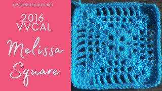 Melissa Motif  2016 VVCAL Crochet Motif [upl. by Sawyer]