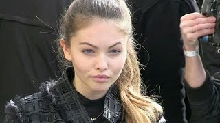 Thylane Blondeau Marie Ange Casta and more at the Chanel Fashion Show in Paris [upl. by Arukas]