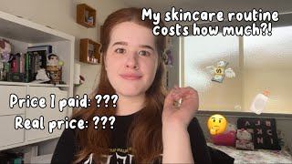 💸My skincare routine costs how much₊˚⊹💲 ♡  Amelia Sue Jean [upl. by Helli]