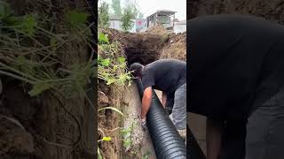 Road Drainage Pipe Boring Installation [upl. by Gilford420]