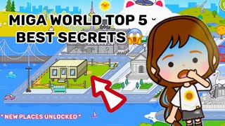 MIGA WORLD TOP 5 BEST SECRETS😱🫣  Miga World Shine✨ [upl. by Surbeck105]