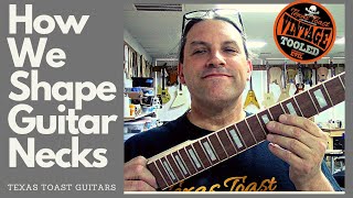 How We Shape Guitar Necks [upl. by Ahsyad]