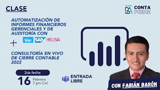 CÓMO AUTOMATIZAR INFORMES CONTABLES GERENCIALES Y DE AUDITORÍA DESDE SIIGO SAP HELISA OTROS 📊P2 [upl. by Garrik]