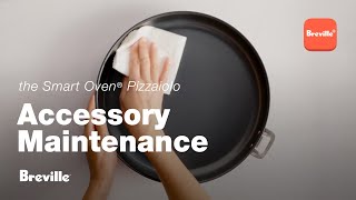 the Smart Oven® Pizzaiolo  How to season your pizza pan  Breville [upl. by Nerral693]