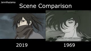 Hyakkimaru VS Demon  Dororo 1969 vs 2019  Dororo Comparison  どろろ シーン 比較 [upl. by Enerual383]