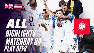 ALL HIGHLIGHTS MATCHDAY 4 ğŸ‘€âš½ Jupiler Pro League PlayOffs 2324 [upl. by Neelyahs]