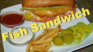 Quick Fish Sandwich recipe video by Chawlaskitchencom Episode 235 [upl. by Blane]