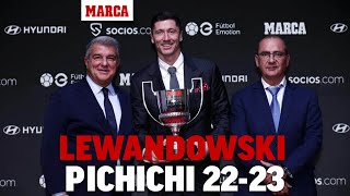 Lewandowski premio Pichichi 202223 I MARCA [upl. by Tarra451]