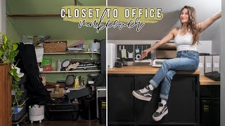 I TURNED MY CLOSET INTO AN OFFICE [upl. by Nnoj]