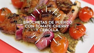 Brochetas de puerco en parrilla grill eléctrica [upl. by Ahsiuq]