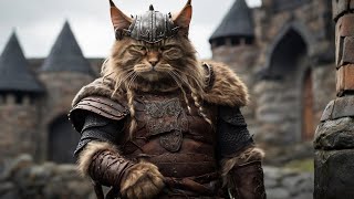 Valhalla calling  Cats vikings AI animation Vikings music [upl. by Hezekiah]