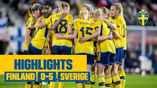 Se alla målen i krossen mot Finland  Highlights FinlandSverige 05 [upl. by Alta209]