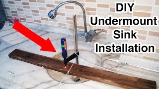 How to install an Undermount Sink fallen from the Countertop GranitMarbleSteel [upl. by Atinev]