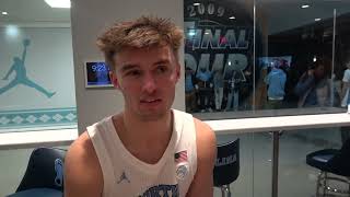 UNC Basketball Paxson Wojcik PostClemson Interview [upl. by Okika]