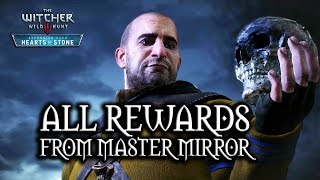 The Witcher 3 Wild Hunt  Hearts of Stone  All rewards from Master Mirror [upl. by Atiuqan]