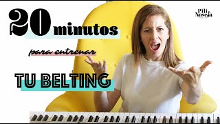 20 minutos para entrenar tu Belting o voz mixta [upl. by Emmet]