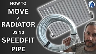 How to MOVE a RADIATOR using PUSHFIT pipe JG Speedfit plumbing DIY remove and fit a radiator [upl. by Yemrej748]