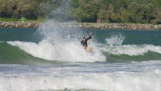 Ben Wilson having some fun at home kitesurfing [upl. by Kilah]