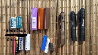 3 Streamlight Microstream Flashlights and some Flashlight Technology Talk by Shortcut Reviews [upl. by Amerak810]