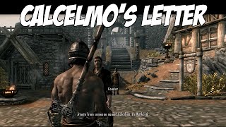 Skyrim Calcelmos Letter [upl. by Itoyj704]