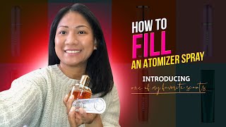 How to fill an atomizer  refillable perfume bottle spray  TheTravalo Fast amp Easy [upl. by Jocelin]