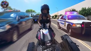 The Most Thrilling HighSpeed Motorcycle Chases of All Time Caught on Dash Cam 25 [upl. by Rhianna]