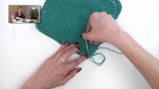 Knitting Help  Weaving in Cotton Ends [upl. by Drogin]