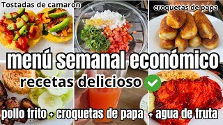 COCINANDO CON POCO PRESUPUESTO💸MENÚ ECONÓMICO 💯amaDeCasa ahorro recetas [upl. by Fawnia102]