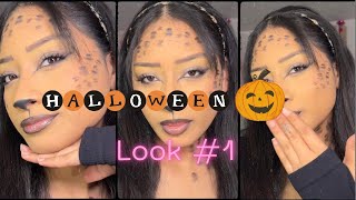 Leopard Halloween Makeup Look [upl. by Jenna399]