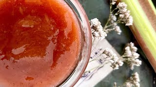 RhabarberMarmelade – das weltbeste Rezept  Rhubarb Jam Recipe [upl. by Amalbena750]