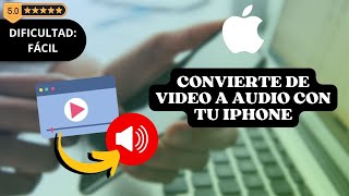 📽️ Cómo Convertir Vídeo a Audio en iPhone mp4 a mp3 [upl. by Doreen278]