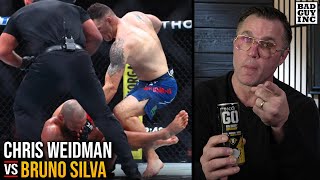 Chris Weidman vs Bruno Silva Accidents Happen… [upl. by Bunch]