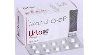 Urlo 100 Tablets Allopurinol Tablets IP [upl. by Darsie]