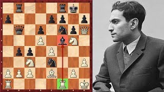 Mikhail Tal Makes A Powerful Deflective Move In A Blitz Game [upl. by Nnazil]